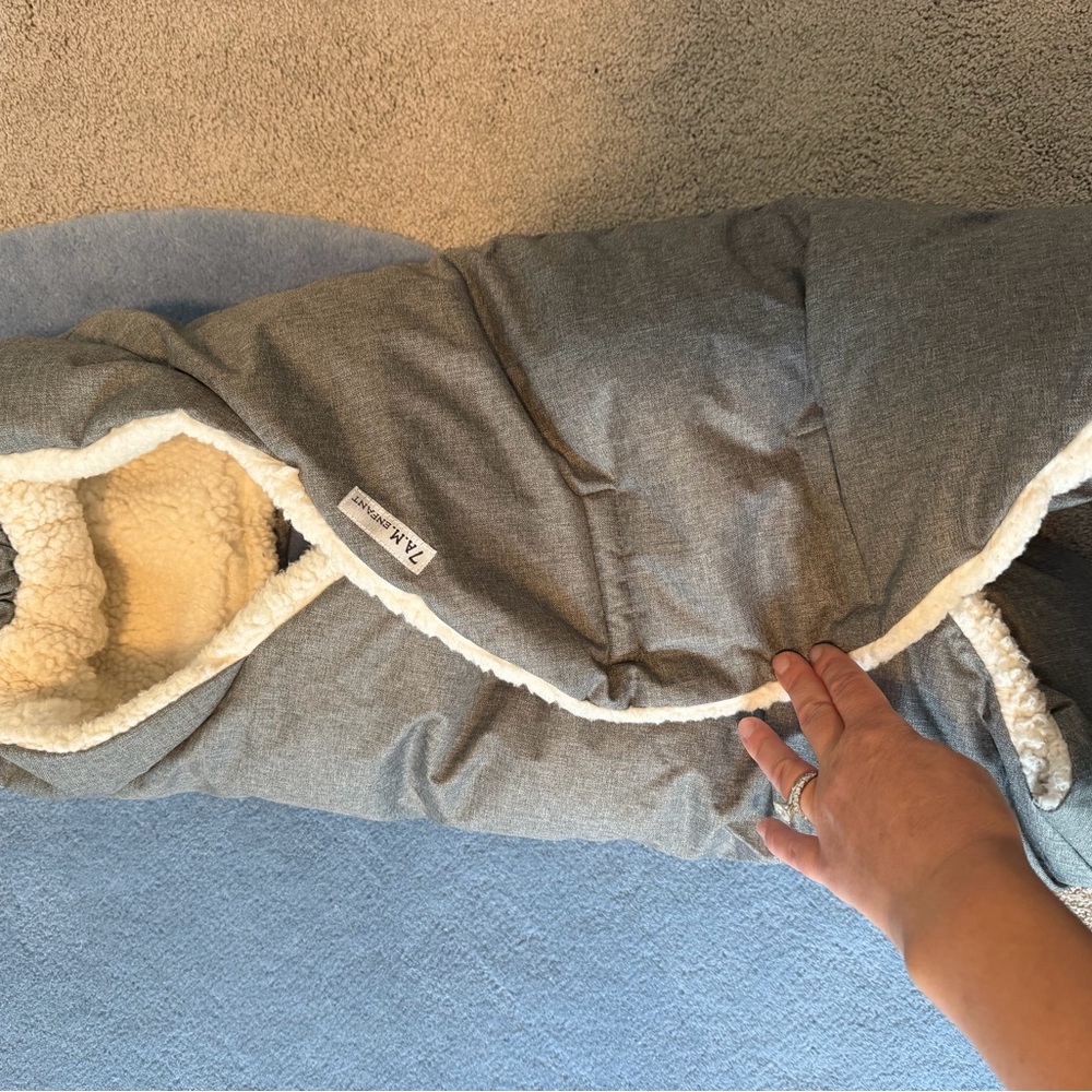 Cozy Gray Baby Wrap